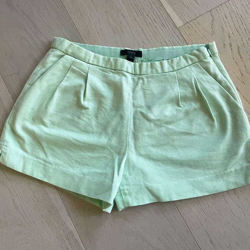 J. Crew Mint Green Shorts (size 0)